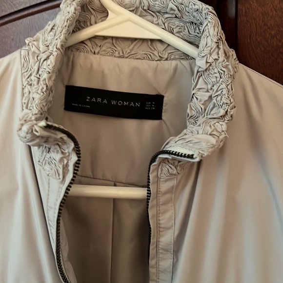 Zara zip up moto biker  jacket Medium M - Picture 2 of 10